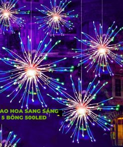 ĐÈN LED PHÁO HOA  5M 5 BÔNG 500LED SS7325