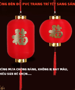 LỒNG ĐÈN ĐỎ PVC TRANG TRÍ TẾT SSLD-1080