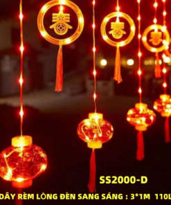 DÂY RÈM LED LỒNG ĐÈN TRANG TRÍ TẾT SS2000