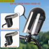 Giá đỡ điện thoại xe máy SSGD-30 giá đỡ có mũ dài che mưa che nắng chất liệu nhựa