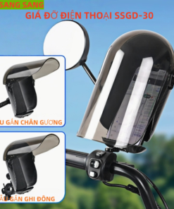 Giá đỡ điện thoại xe máy SSGD-30 giá đỡ có mũ dài che mưa che nắng chất liệu nhựa
