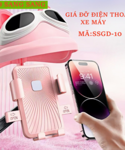 Giá đỡ điện thoại xe máy SSGD-10, giá đỡ có 3 màu mũ che mưa che nắng gắn chân gương và gắn ghi đông dành cho shipper