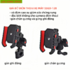 Giá đỡ điện thoại xe máy SSGD-126/128, giá đỡ có đệm cao su giảm sốc chống rung, không che camera điện thoại gắn chân gương và gắn ghi đông