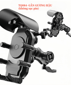 Giá đỡ điện thoại xe máy SSGD-082, giá đỡ điện thoại có mũ che mưa che nắng, có đệm cao su giảm sốc chống rung,có khóa chống trộm đảm bảo an toàn